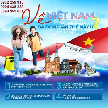 TRỌN GÓI THỦ TỤC VỀ VIỆT NAM TRÊN CHUYẾN BAY HỒI HƯƠNG